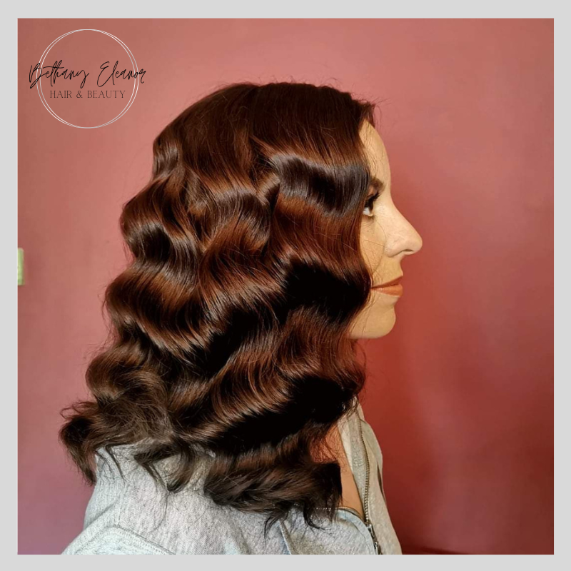 Image of 1950s style vintage hair with victory rolls by Bethany Eleanor Hair & Beauty